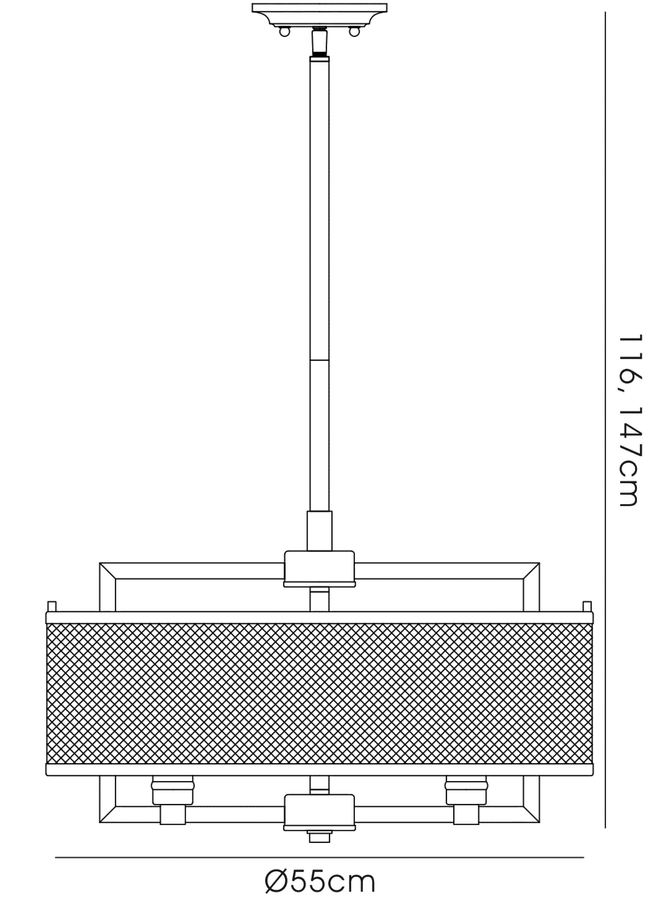 Parker Ceiling Lights Diyas Multi Arm Fittings